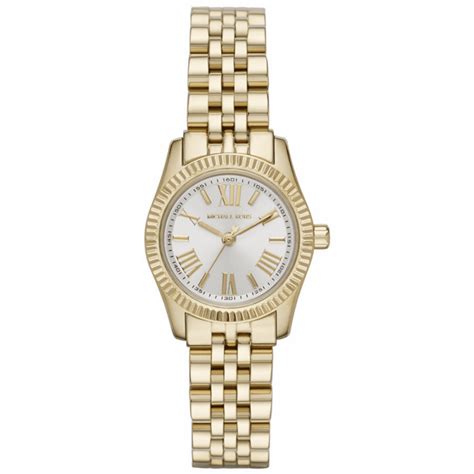 michael kors petite lexington mk3229 quarzwerk damen-armbanduhr|michael kors mk3229 petite lexington gold .